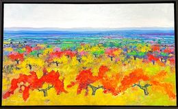 Painting, Viña y otoño, Ulpiano Carrasco