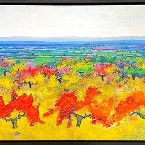 Pintura, Viña y otoño, Ulpiano Carrasco