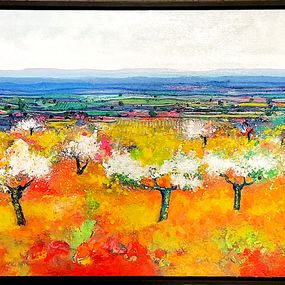 Pintura, Almendros Blancos, Ulpiano Carrasco