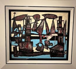 Painting, Les phares et les voiliers, Claude Vénard
