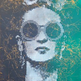 Gemälde, Frida Vintage Noir Vert, Wawapod
