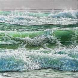 Painting, Waves 2, Daria Dudochnykova