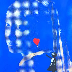 Gemälde, Vermeer x Banksy / Pixels bleu, Wawapod