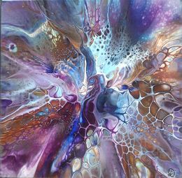 Painting, Aura de plumes, Léa Damaggio