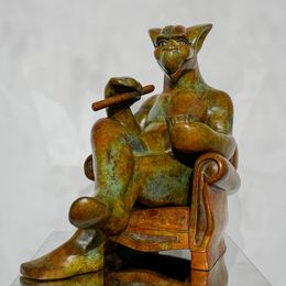 Sculpture, Cigare et Whisky, Frédéric Vincent