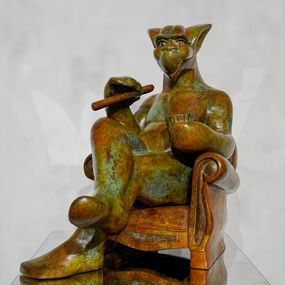 Sculpture, Cigare et Whisky, Frédéric Vincent