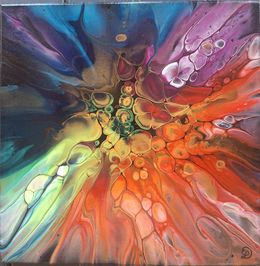 Painting, Symphonie colorée, Léa Damaggio