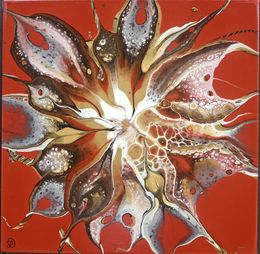 Painting, Voyage au centre de la fleur, Léa Damaggio