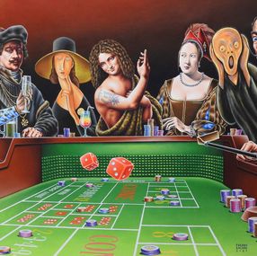 Gemälde, Joueurs de craps, Freddo Sacaro