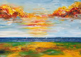 Painting, Seaside Sailing Holidays S 1, Peter Nottrott