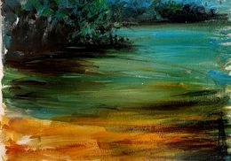 Painting, Au Bord Du Lac, Priscilla Vettese