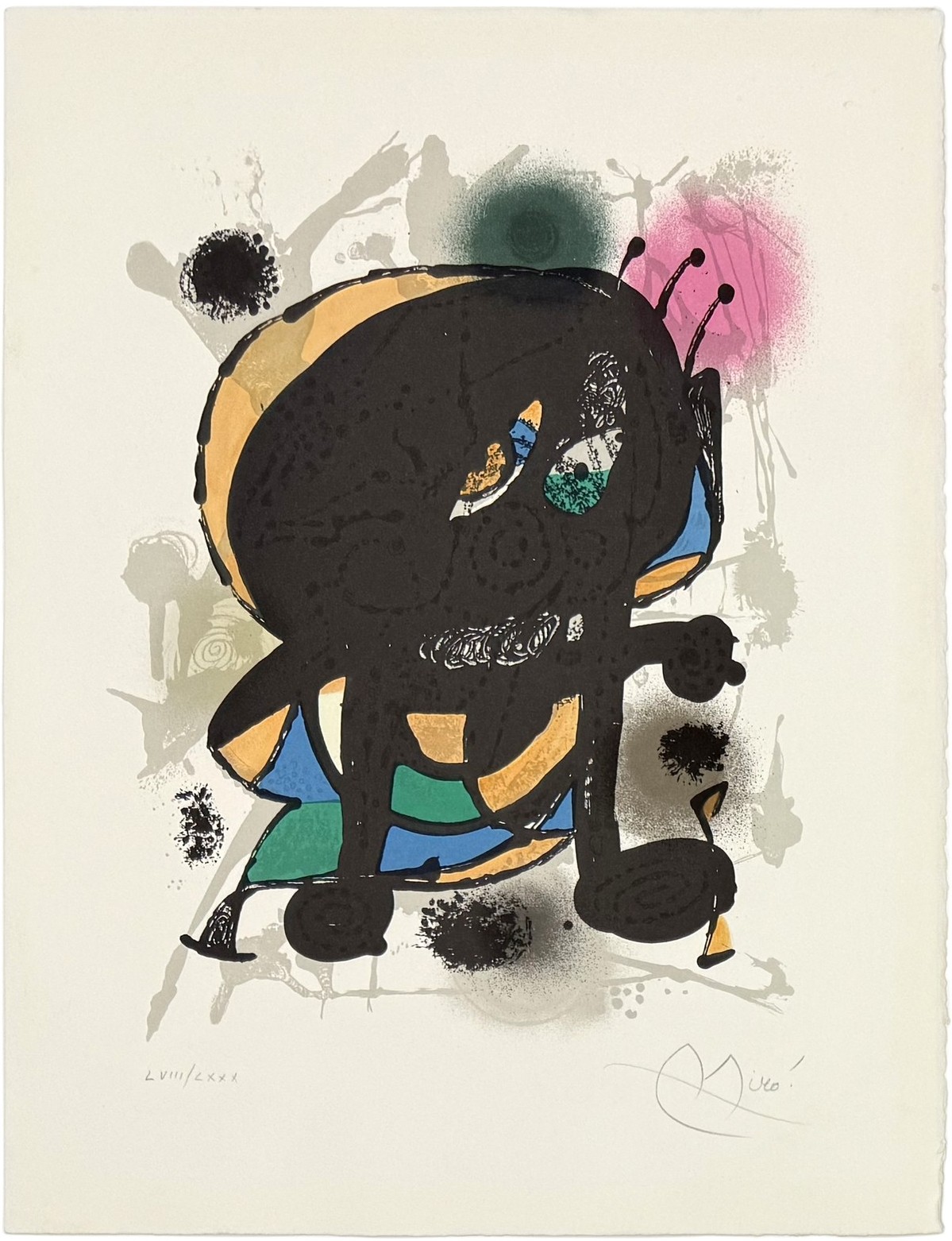 Joan Miró, Plate 4 From Lithographs III, Mourlot 1115 Joan Miró, Plate 4 From Lithographs III, Mourlot 1115
