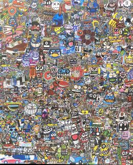 Peinture, Vive les collages et les fleurs, Seb Paul Michel