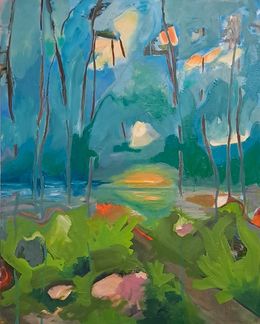 Painting, Little Roaring Beach, Despa Hondros