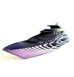Sculpture, Super yacht wind&wave, Jean François Piecourt