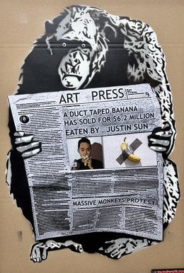 Painting, Banan'art, Ladamenrouge
