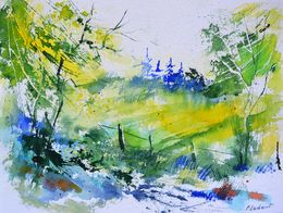 Gemälde, Light in a clearance, Pol Ledent