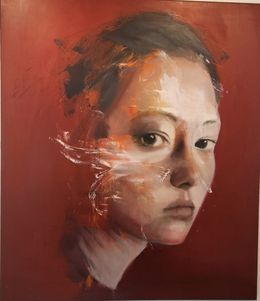Painting, Rouge safran, Taner Yilmaz