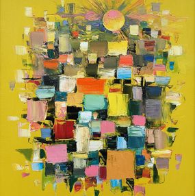 Painting, Sun Over the Mosaic City, Hayk Miqayelyan