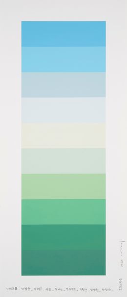 Gemälde, Emotional color chart 227, Kyong Lee