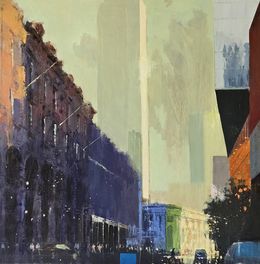 Painting, The View North on Bishopsgate, David Walker