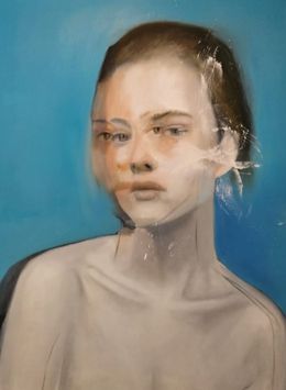 Painting, Bleu cyan, Taner Yilmaz