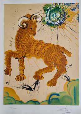 Print, Aries from Signs of the Zodiac, Salvador Dali
