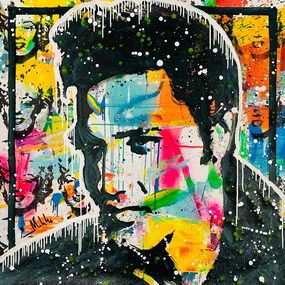 Painting, Elvis Presley Powerful Colours - XL (stretched), Mikko
