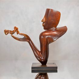 Sculpture, Baiser soufflé - Miniature, Etienne