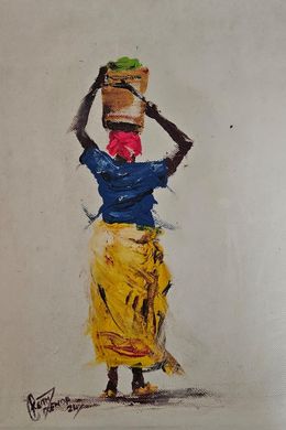 Pintura, Mutakuri weHupenyu - Bearer of Life - Artgal.Online Thundorf Switzerland, Keith Zenda
