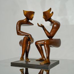Sculpture, La conversation - Miniature, Etienne