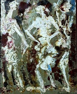 Painting, Dance dannce and dance-d, Anand Manchiraju