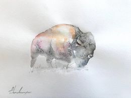 Painting, Bison, Artyom Abrahamyan