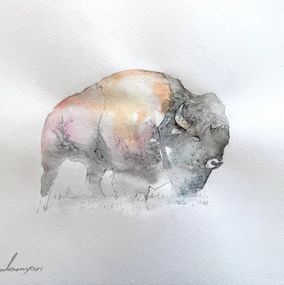 Painting, Bison, Artyom Abrahamyan