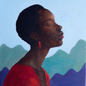 Peinture, Echoes Within - 21st Century, Contemporary, Figurative Portrait, Modern, Women, Faith Gbadero