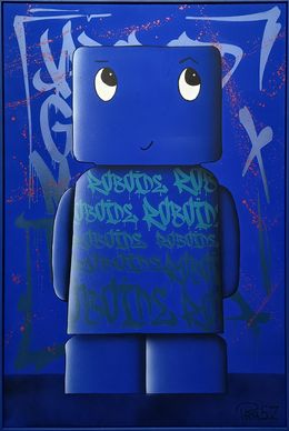 Painting, Roboïde Bleu, PRAB'Z