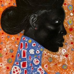 Peinture, Shall I Compare You To Summer Days - 21st Century, Contemporary, Figurative, Wasiu Sunday Hassan