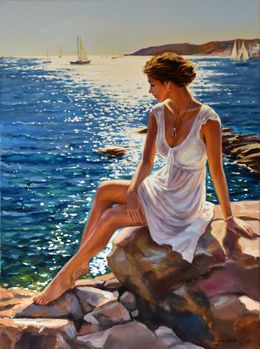 Painting, The Mediterranean noon III, Serghei Ghetiu