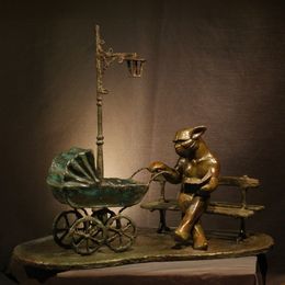 Sculpture, Après-midi au parc, Frédéric Vincent