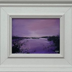 Painting, Twilight Over Water, Angela Wakefield