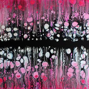 Painting, Effervescence rose, Ghislaine Chapuis