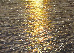 Peinture, Evening glare on the water 10, Iryna Kastsova