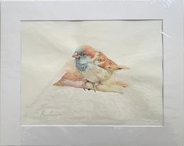 Painting, House Sparrow, Artyom Abrahamyan