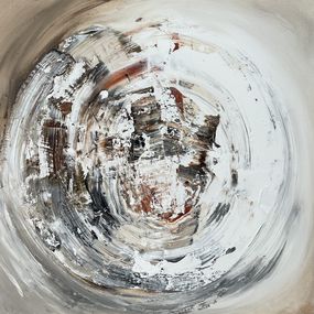 Gemälde, Circle in brown, Tiny de Bruin