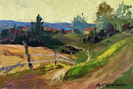 Gemälde, Where the Forest Touches the Mountains, Boris Serdyuk