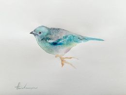 Painting, Blue Tanager, Artyom Abrahamyan