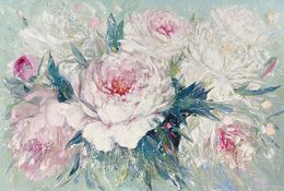 Painting, Elegance Peony, Marieta Martirosyan
