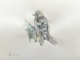 Painting, Gray Bird, Artyom Abrahamyan