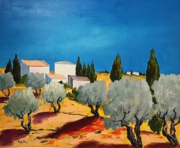Painting, Les oliviers, Claude Balta