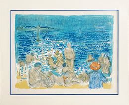 Print, Le Bonnet rouge devant la mer, André Cottavoz